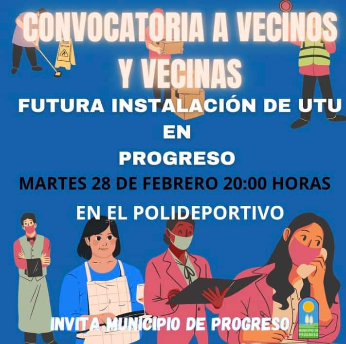 Reunión por UTU en Progreso